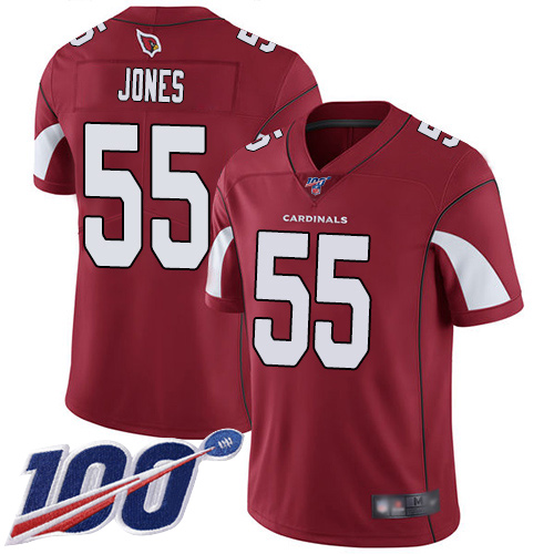 Arizona Cardinals Limited Red Men Chandler Jones Home Jersey NFL Football #55 100th Season Vapor Untouchable